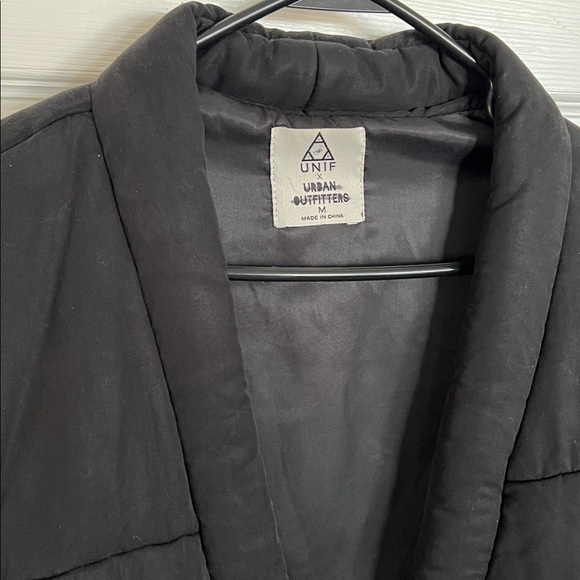 Unif Urban Outfitters Black Jacket Coat M - Picture 4 of 6